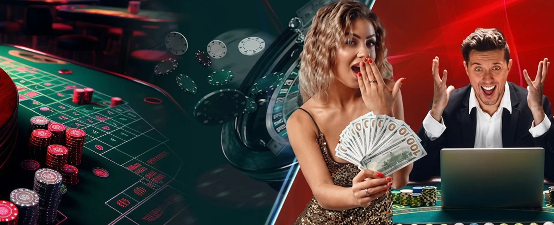 Dynamic overhead shot of Glife's online casino interface with golden light effects